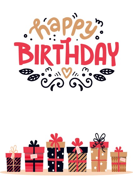 Doğum Günü Tebrik Kartı Happy Birthday