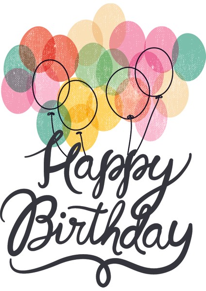 Doğum Günü Tebrik Kartı Happy Birthday