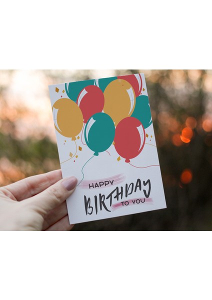Doğum Günü Tebrik Kartı Happy Birthday