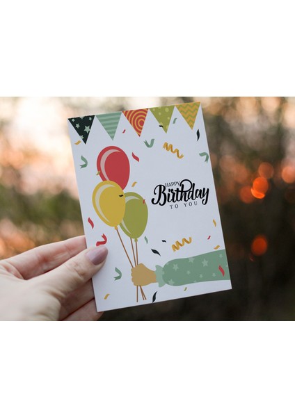 Doğum Günü Tebrik Kartı Happy Birthday