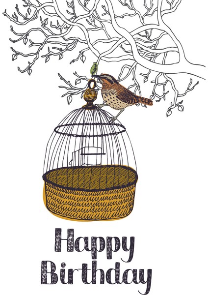 Doğum Günü Tebrik Kartı Happy Birthday