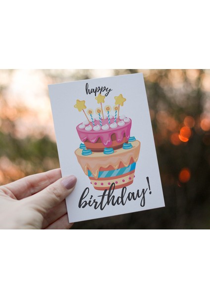 Doğum Günü Tebrik Kartı Happy Birthday