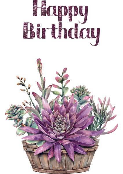 Doğum Günü Tebrik Kartı Happy Birthday