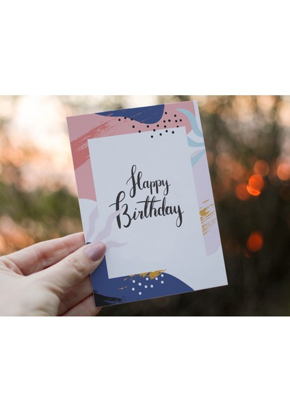 Doğum Günü Tebrik Kartı Happy Birthday