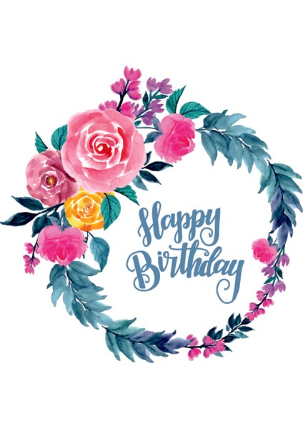 Doğum Günü Tebrik Kartı Happy Birthday