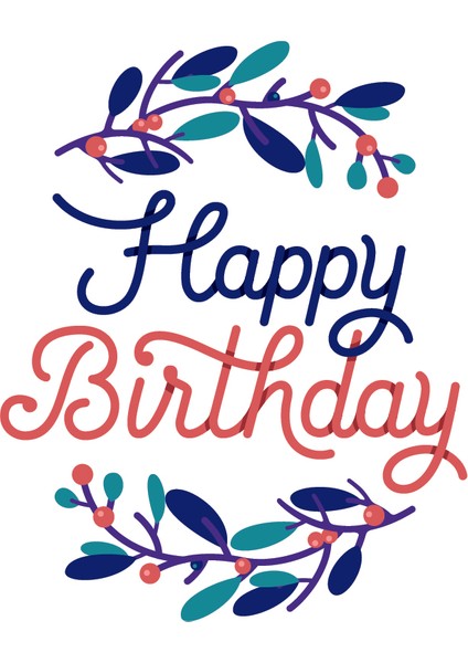 Doğum Günü Tebrik Kartı Happy Birthday