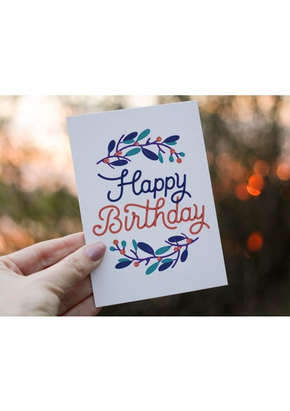 Doğum Günü Tebrik Kartı Happy Birthday