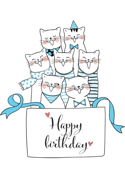 Doğum Günü Tebrik Kartı Happy Birthday