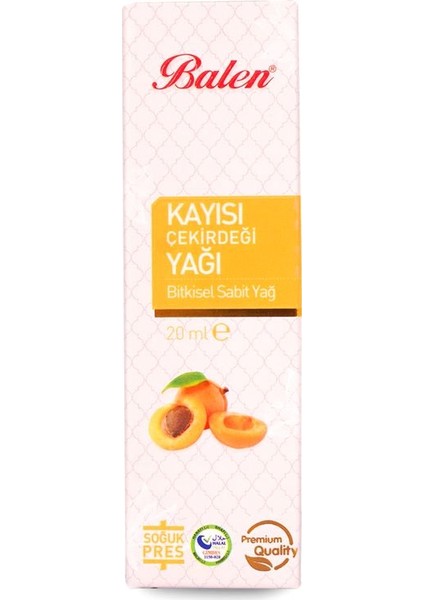 Kayısı Çekirdeği Yağı (Soğuk Pres) 20 Ml.