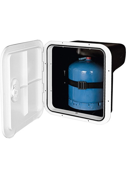 Top Saklama Bölmesi - Tüp Gaz Için 3KG,BEYAZ,370X390MM, Tam Contalı