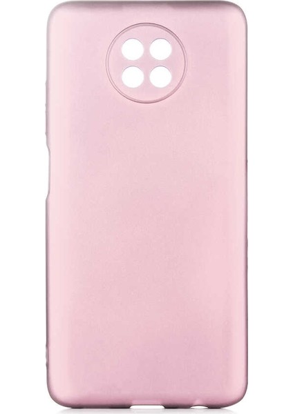 Xiaomi Redmi Note 9t Kılıf Premier Silikon Mat Koruma+Nano Glass Bronz