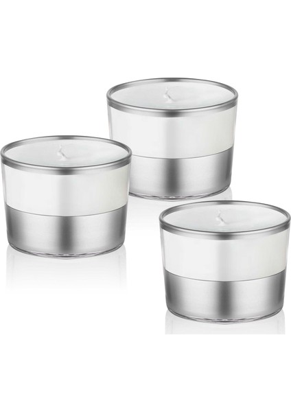 Mum 3 Lü Set - Sandal Ağacı (Gümüş)