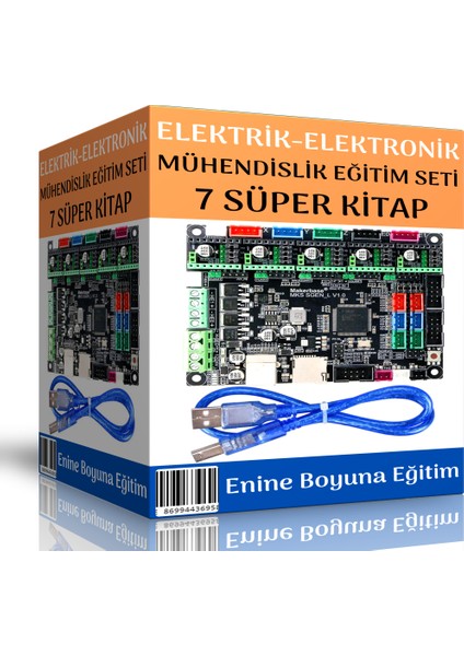 Enine Boyuna Eğitim Elektrik-Elektronik Mühendisliği Eğitim Seti (7 Süper Kitap)