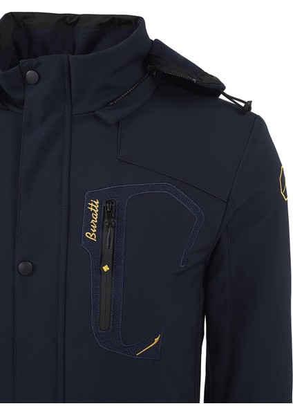 Çıkarılabilir Kapüşonlu Suya Dayanıklı SoftShell Mont Erkek MONT 497LUIS
