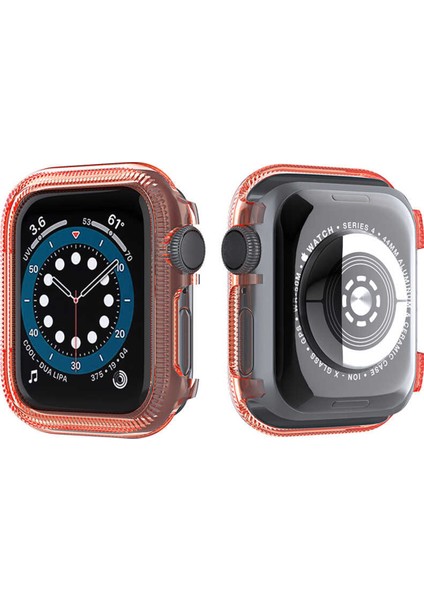 Apple Watch Uyumlu 42 mm Darbe Korumalı Kordon - Turuncu