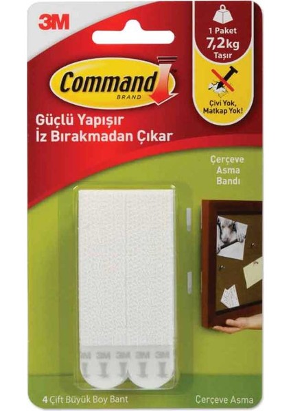 Command Çerçeve Asma Bandı 4 Çift Büyük Boy 17206 Tr