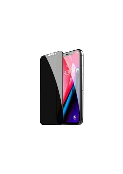 Apple iPhone 11 Gizli Hayalet 5D Tam Kaplayan Kırılmaz Cam ( Siyah )