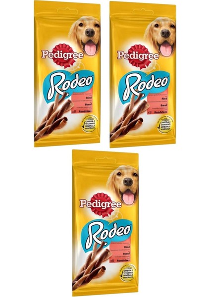 Rodeo Biftekli Köpek Ödülü 70 gr (3 Adet)