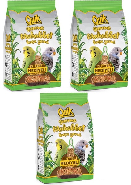 Gurme Muhabbet Kuşu Yemi 500 gr (3 Adet)