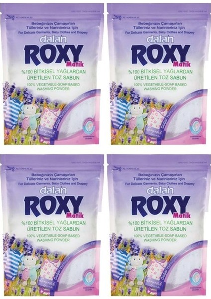 Roxy Matik Sabun Tozu 800GR Lavanta 4 Lü Set