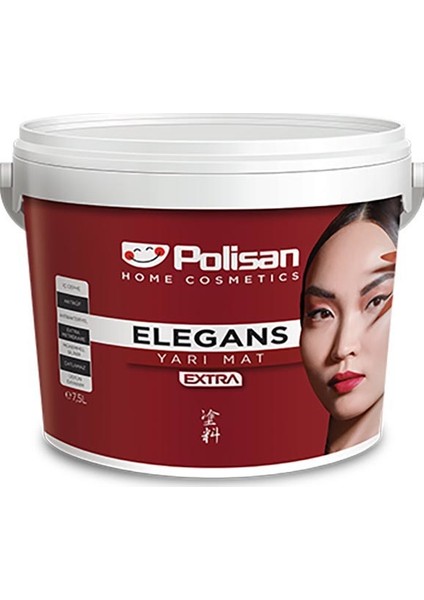 Elegans Extra Yarı Mat Antibakteriyel Iç Cephe Boyası Tüm Renkler 7,5 lt - 10 kg Cİ-7143 / Elegan Şampanya