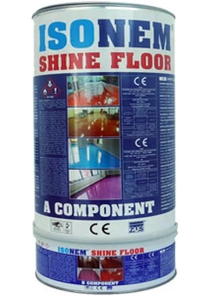 Isonem Shine Floor Parlak Zemin Kaplaması Mavi Set 4.5 kg