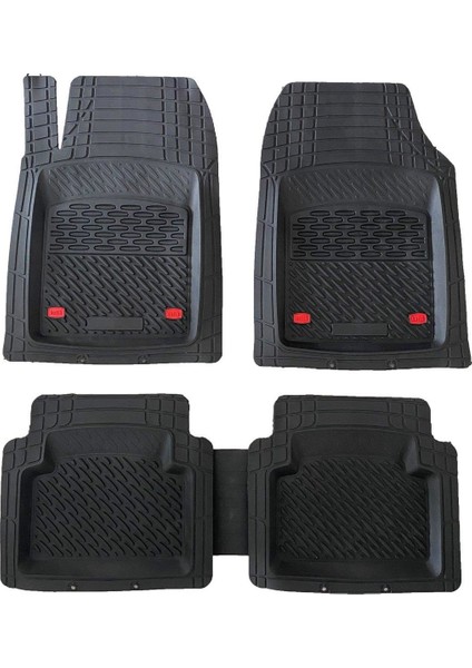 Teamcar Safir Fiat / Tofaş Tipo Siyah Derin Havuzlu 3D Paspas