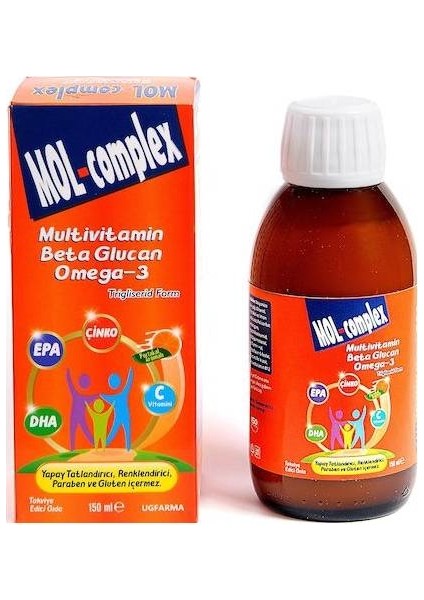 Mol-Complex Multivitamin Beta Glukan Omega 3 Şurup 150 ml