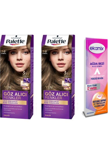 Palette Saç Boyası 7.0 Kumral 2 Adet
