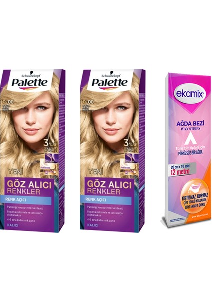 Palette Göz Alıcı Saç Boyası 0.00 Yoğun Renk Açıcı 2 Adet