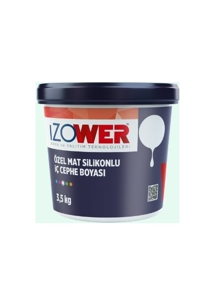 Izower Özel Mat Silikonlu Iç Cephe Boyası ( Silinebilir ) - Nil Yesili 10 ( 3.5kg )