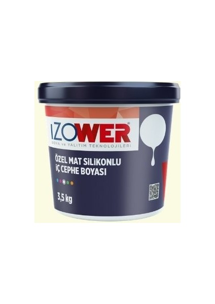 Izower Özel Mat Silikonlu Iç Cephe Boyası ( Silinebilir ) - Dicle 10 ( 3.5kg )