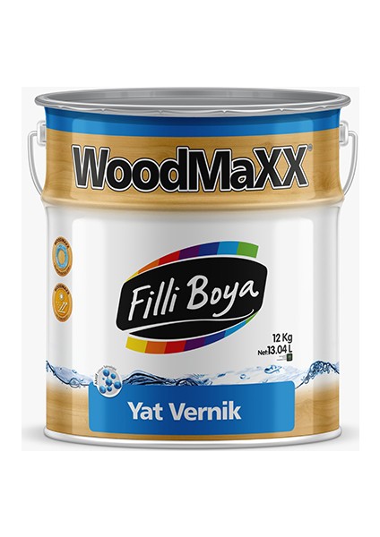 Woodmaxx Yat Vernik 12 kg U.V. Dayanımlı Ahşap Vernik İç ve Dış Mekan Kullanımı