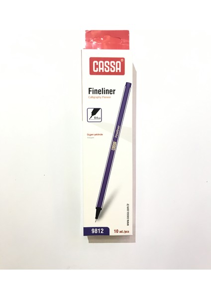 Fineliner Kalem 0,4 mm 10'lu Koyu Mor