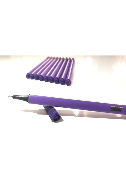 Fineliner Kalem 0,4 mm 10'lu Koyu Mor