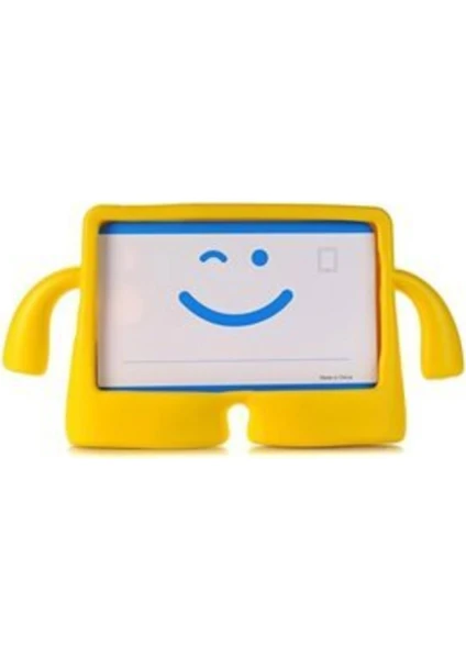 iPad 9.7'' Air 2 5.nesil 6. Nesil Standlı Eğlenceli Çocuk Kılıfı Silikon Tablet Kılıfı Kids Case