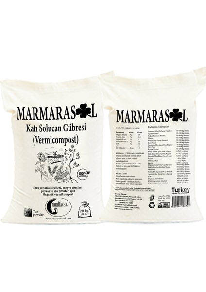 Organik Solucan Gübresi 20 kg