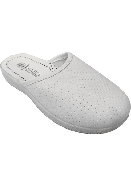 Sabo Kadın Terlik Beyaz Renk Konforlu Kullanım Alanı İçin Hafif Tasarım