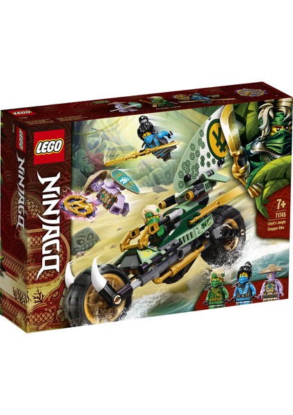 NINJAGO® Lloyd#un Orman Motosikleti 71745 yapım Seti; NINJAGO Lloyd ve Nya Minifigürlerini İçeren Ninja Motosikleti Oyuncağı (183 Parça)