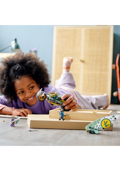 NINJAGO® Lloyd#un Orman Motosikleti 71745 yapım Seti; NINJAGO Lloyd ve Nya Minifigürlerini İçeren Ninja Motosikleti Oyuncağı (183 Parça)