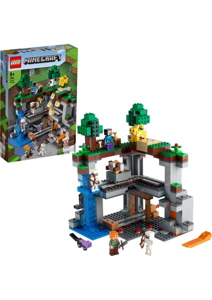 LEGO® Minecraft# İlk Macera 21169 Eğlenceli Minecraft Oyun Seti; Havalı Yaratıcı Yapım Macerası Oyuncağı; 8 yaş ve üzeri için (542 Parça)