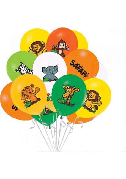 Safari Baskılı Balon 10 Adet