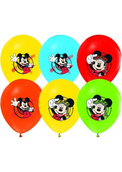 Mickey Mause Baskılı Balon 10 Adet