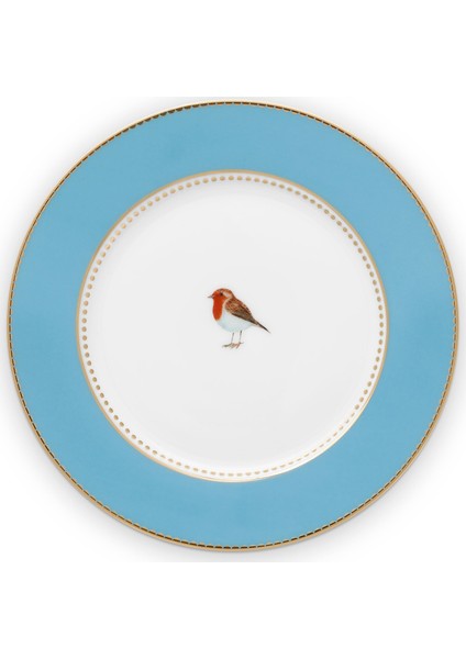 Love Birds Tabak 17 Cm, Mavi