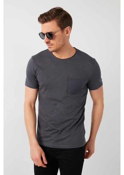 % 100 Pamuklu Bisiklet Yaka Cepli T Shirt Erkek T Shirt 5902000 fiyatları