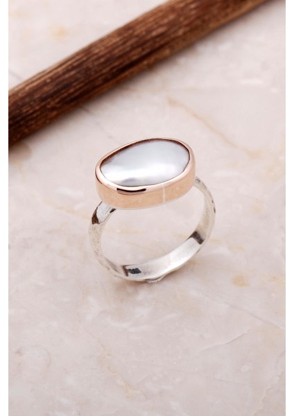 Inci El İşi Tasarım Trend Gümüş Yüzük 3053