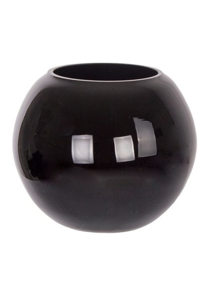 Siyah Akvaryum Vazo Fanus