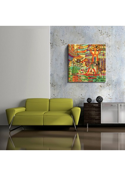 Antik Mısır Reprodüksiyon (40X40 Cm) Kanvas Tablo TBL1506