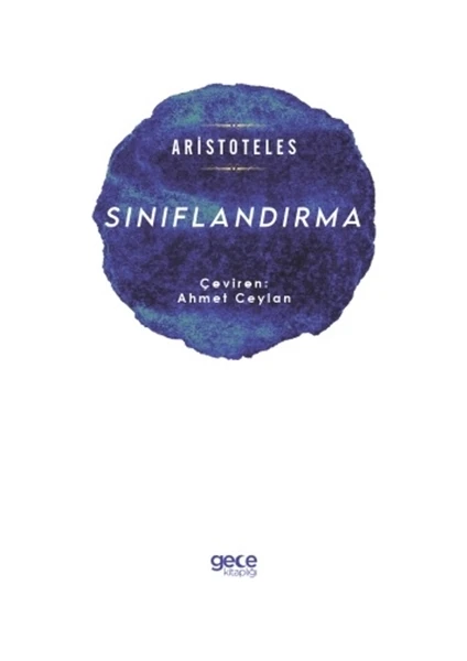 Sınıflandırma - Aristoteles