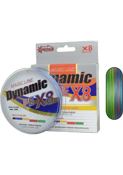 Dynamic Pe 8x Braid 150M Multi Color Lrf Ip Misina